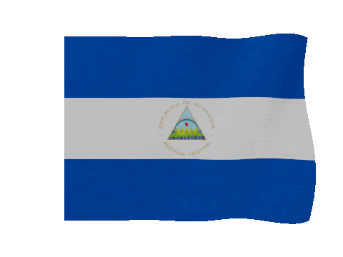 Nicaragua animated waving flag GIF