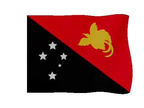 Papua New Guinea animated waving flag GIF