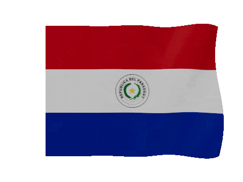 Paraguay animated waving flag GIF
