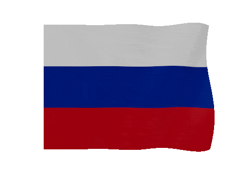 Russia animated waving flag GIF