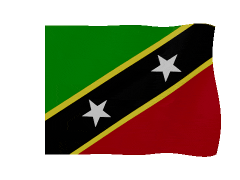 Saint Kitts And Nevis animated waving flag GIF