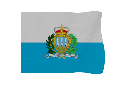San Marino animated waving flag GIF