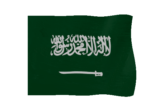 Saudi Arabia animated waving flag GIF