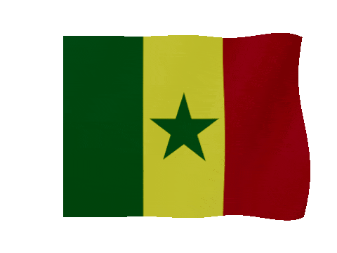 Senegal animated waving flag GIF