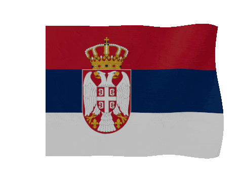Serbia animated waving flag GIF