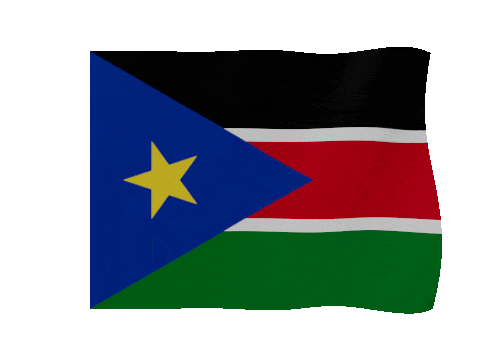 South Sudan animated waving flag GIF
