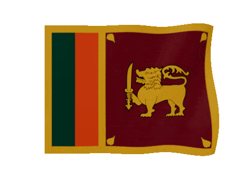 Sri Lanka animated waving flag GIF