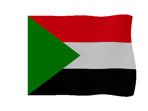 Sudan animated waving flag GIF