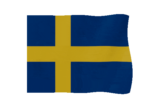 Sweden animated waving flag GIF