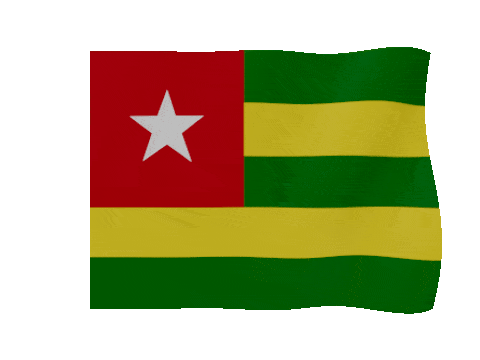 Togo animated waving flag GIF