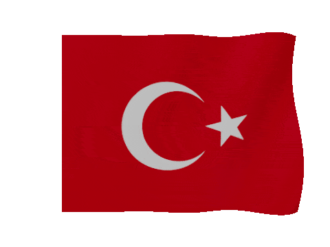 Turkey animated waving flag GIF