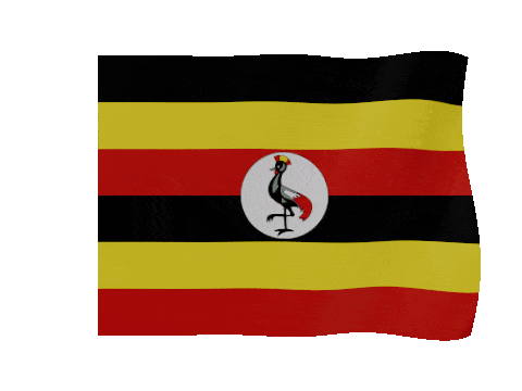 Uganda animated waving flag GIF