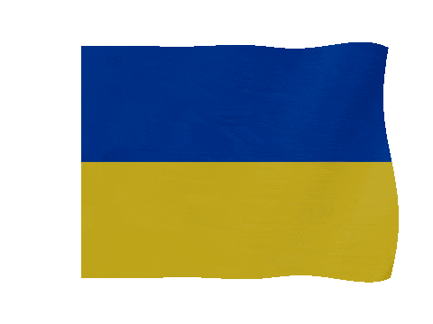 Ukraine animated waving flag GIF