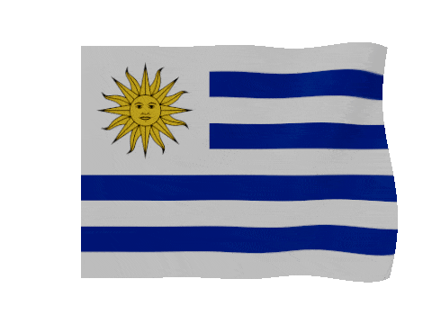 Uruguay animated waving flag GIF