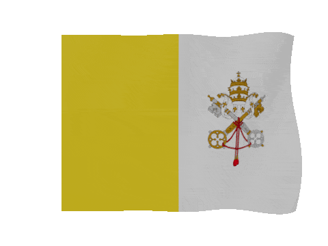 Vatican City animated waving flag GIF
