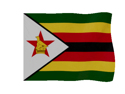 Zimbabwe animated waving flag GIF